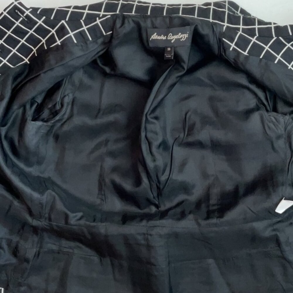 Sandra Angelozzi Small Windowpane Blazer - image 7